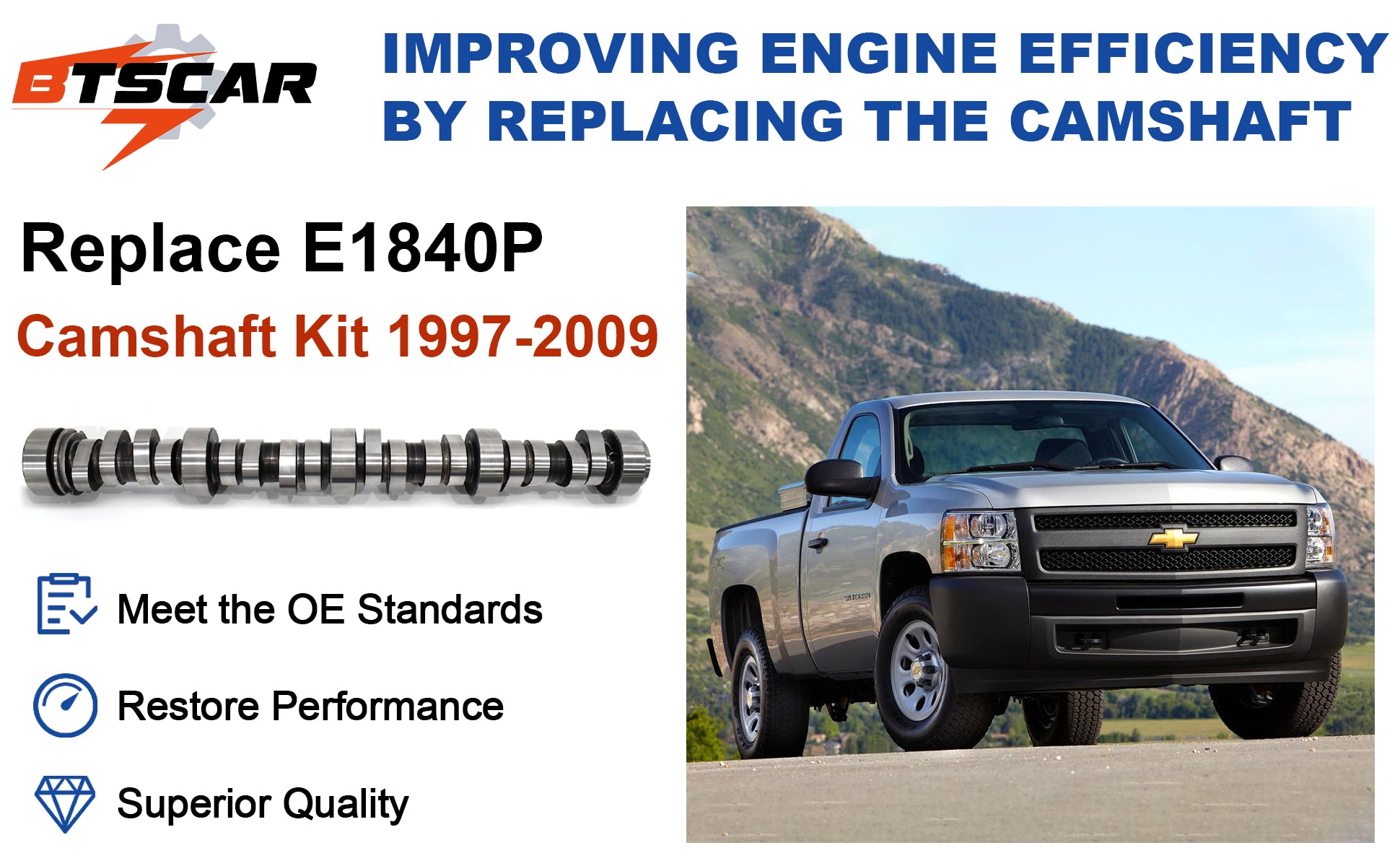 1997-2007 Chevy/GMC LS E1840P Master Stage 2 Cam & Valvetrain Kit (.585