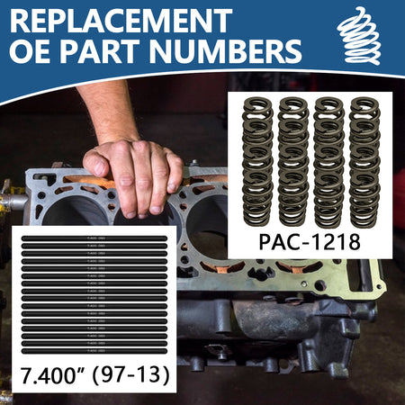BTSCAR TLZKIT-006 Replacement OE Part Numbers PAC-1218 Springs and 7.400 inch Pushrods