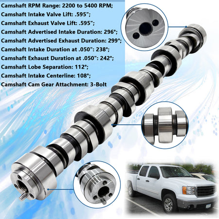 BTSCAR TLZKIT-007 E1841P Stage 3 Camshaft Specifications for LS Engine