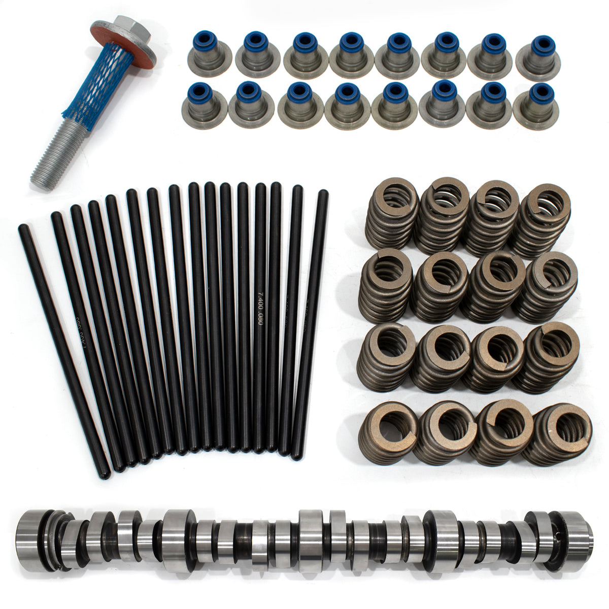 BTSCAR TLZKIT-008 Stage 3 E1841P Camshaft with PAC-1218 Springs Valve Seals and Pushrods Components