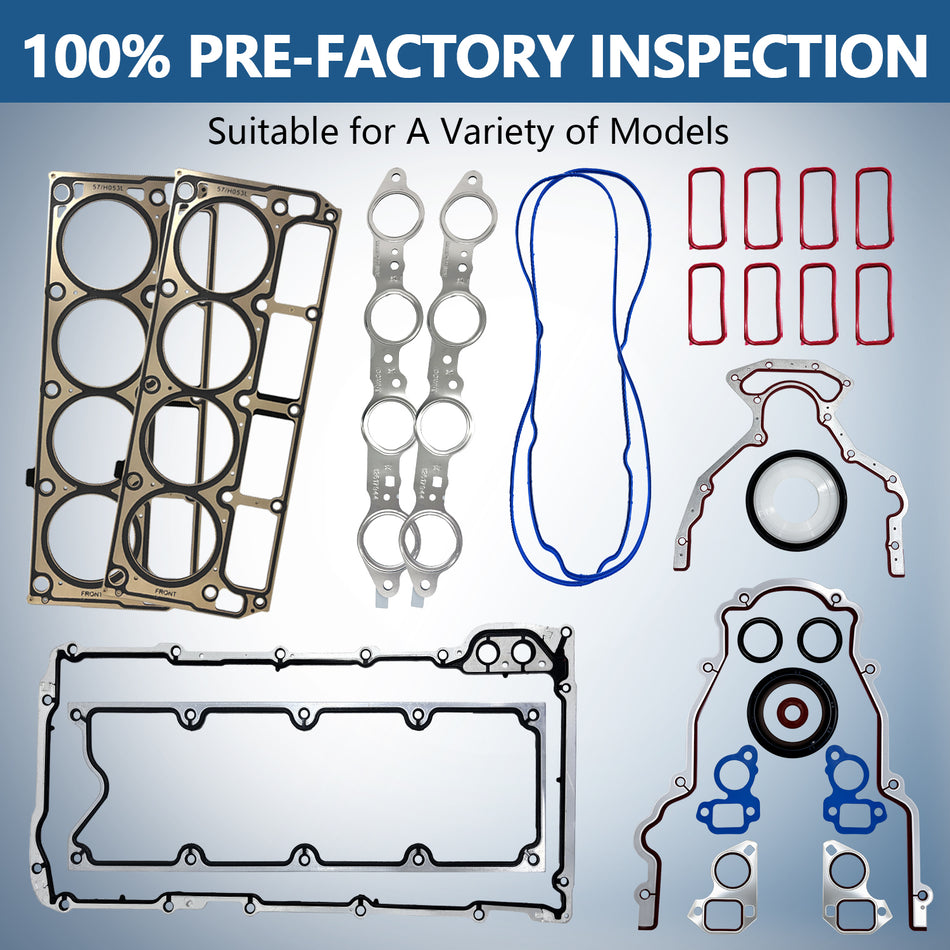 BTSCAR TLZKIT-009 Engine Head Gaskets and Seals Set 100 Percent Pre-Factory Inspection