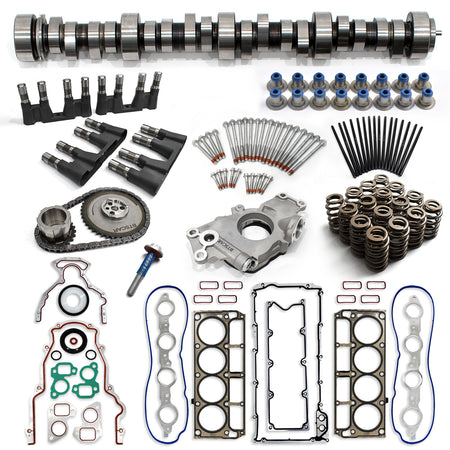 BTSCAR TLZKIT-010 Chevy GMC LS V8 Stage 3 Camshaft Kit with MLS Head Gaskets Timing Chain and Oil Pump Main Overview