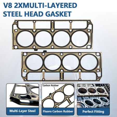 BTSCAR TLZKIT-010 V8 Multi-Layered Steel MLS Head Gaskets Detail with Fluoro Carbon Rubber