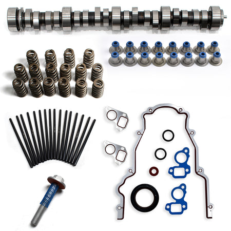 BTSCAR TLZKIT-011 Chevy GMC LS V8 Sloppy Stage 2 Camshaft Kit with Valve Springs Pushrods Seals and Timing Gasket Main Overview