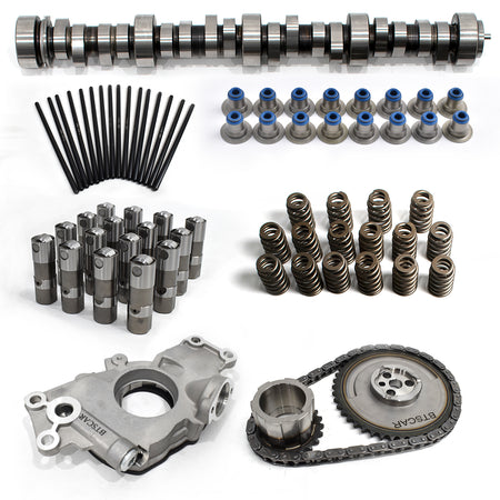 BTSCAR TLZKIT-012 Chevy GMC LS V8 Stage 2 Camshaft Kit with Springs Lifters Pushrods Oil Pump and Timing Chain Main Overview