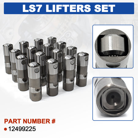 BTSCAR TLZKIT-012 LS7 Hydraulic Roller Lifters Set Part Number 12499225 Close Up Detail
