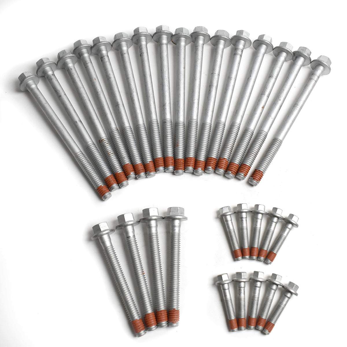 BTSCAR TLZKIT-014 Engine Cylinder Head Bolts Set of 30 Pieces with Threadlocker