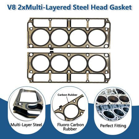 BTSCAR TLZKIT-015 V8 Multi-Layered Steel MLS Head Gaskets with Fluoro Carbon Rubber Detail