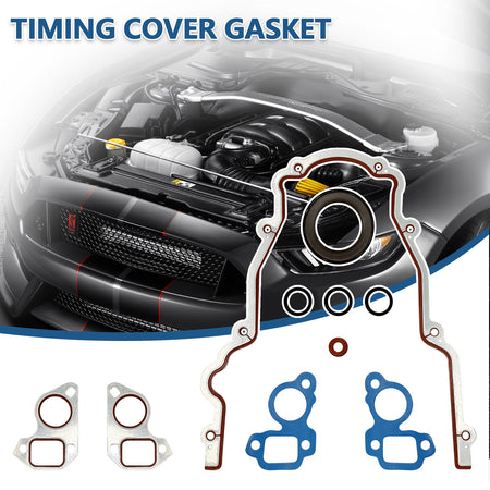 BTSCAR TLZKIT-016 Timing Cover Gasket Set with Front Crank Seal and Water Pump Gaskets Detail
