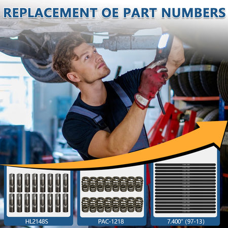 BTSCAR TLZKIT-017 Replacement OE Part Numbers PAC-1218 Springs and 7.400 inch Pushrods