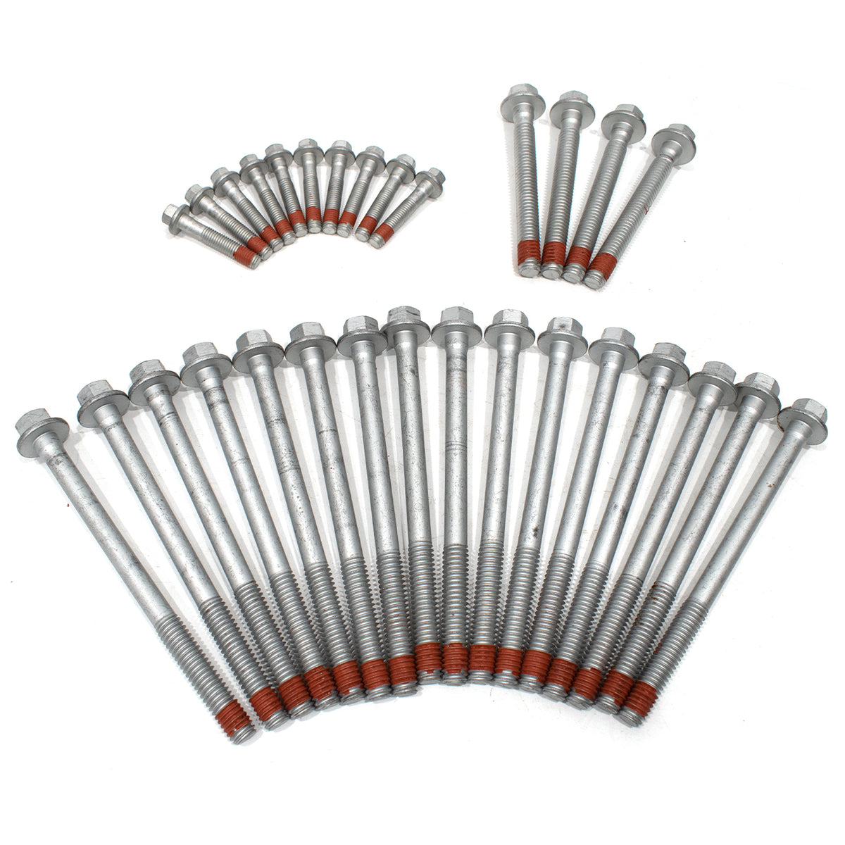 BTSCAR TLZKIT-019 Set of 30 Cylinder Head Bolts with Red Threadlocker Detail