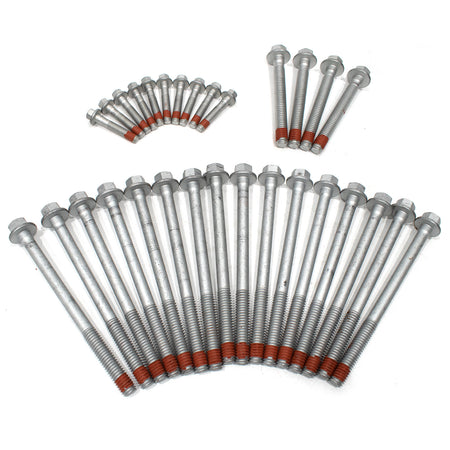BTSCAR TLZKIT-019 Set of 30 Cylinder Head Bolts with Red Threadlocker Detail