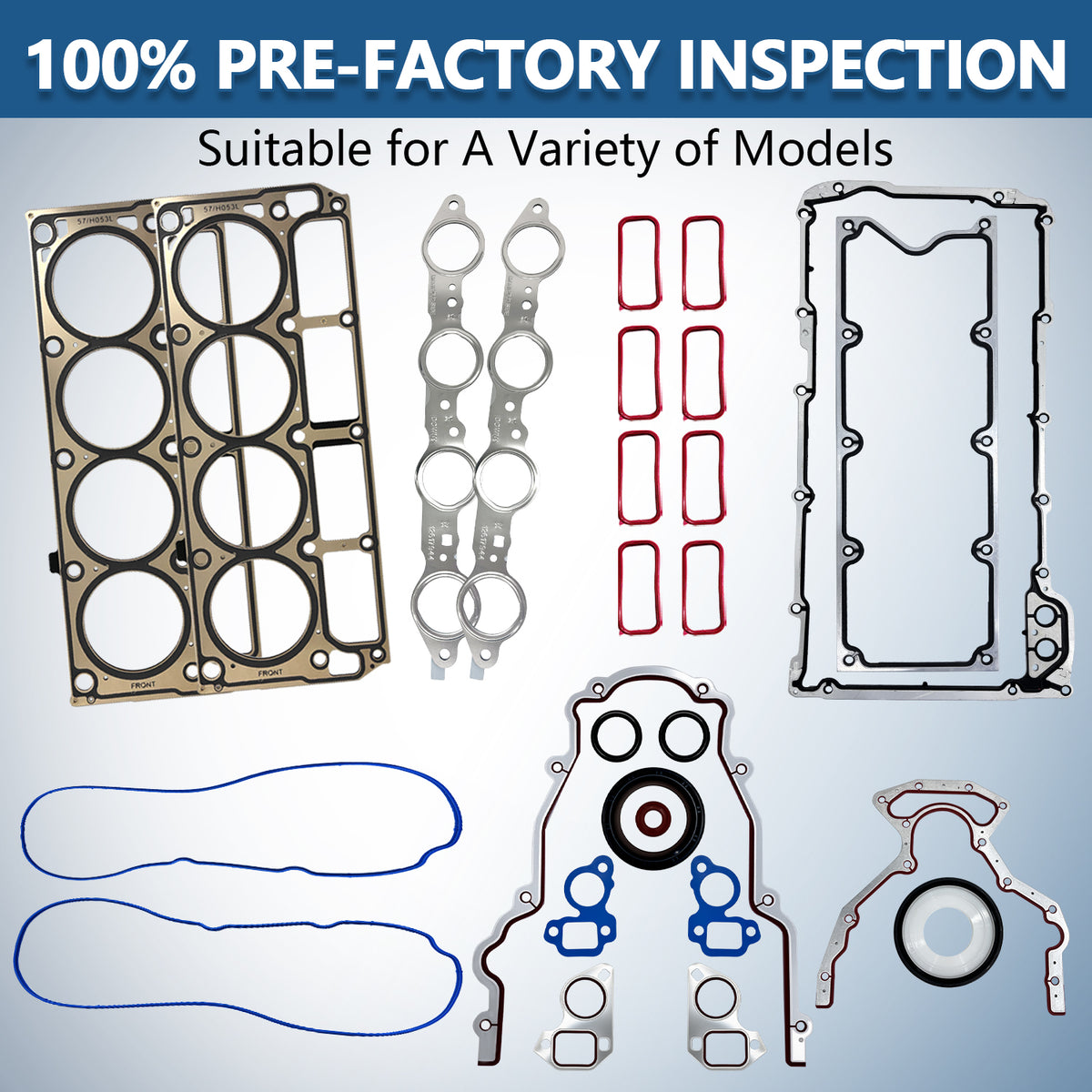 BTSCAR TLZKIT-020 100% Pre-Factory Inspection Assorted Engine Overhaul Gaskets Set Detail