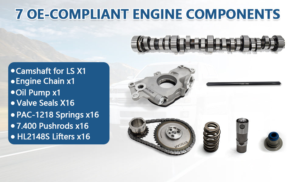 1999-2013 Chevy GMC LS V8 Truck Performance Cam Kit w/ Lifters, Springs, Pushrods & High-Volume Oil Pump