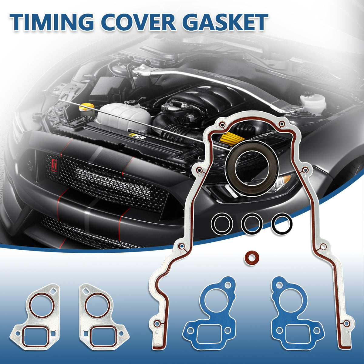BTSCAR TLZKIT-023 Timing Cover Gasket Set with Front Crank Seal Detail