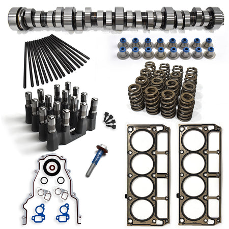 BTSCAR TLZKIT-023 Chevy GMC LS V8 Truck Camshaft Kit with Lifters Springs Pushrods and MLS Head Gaskets Main Overview