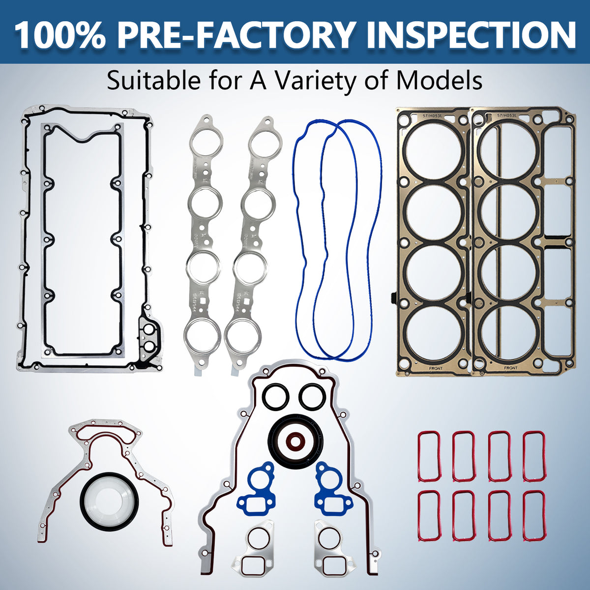BTSCAR TLZKIT-025-1 100% Pre-Factory Inspection Engine Overhaul Gaskets Set Detail with MLS Head Gaskets