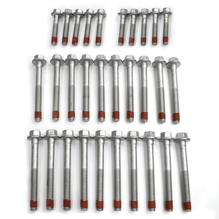 BTSCAR TLZKIT-027-1 Set of 30 Cylinder Head Bolts with Red Threadlocker Detail