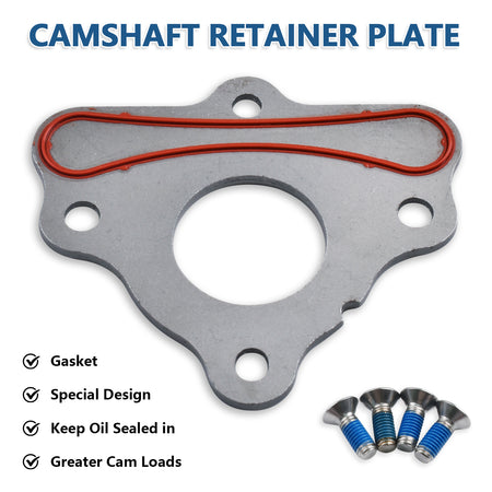 Btscar TLZKIT-029 camshaft retainer thrust plate designed for secure camshaft installation on Chevy GMC 5.3L V8 engine.