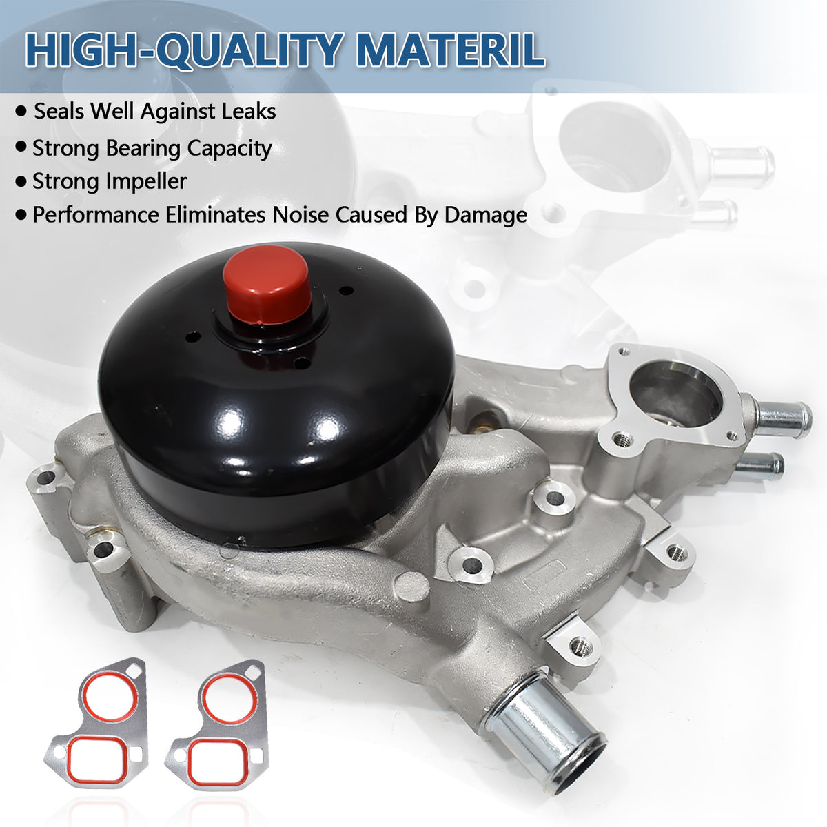 Btscar TLZKIT-030 high-quality engine water pump with strong bearing capacity and seals for Chevy GMC 5.3L V8 cooling systems.