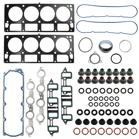 Btscar TLZKIT-034 comprehensive engine gasket set including head gaskets, valve cover gaskets, and manifold gaskets for 6.2L V8.