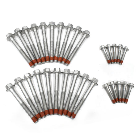Btscar TLZKIT-034 30-piece head bolt set arranged for 2010-2013 Chevy GMC 6.2L V8 AFM/DOD engine replacement.