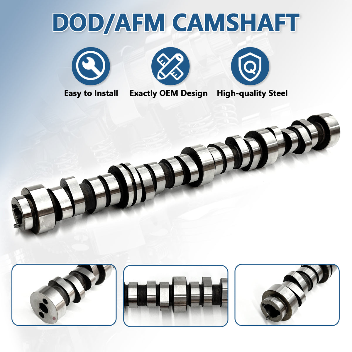 Btscar TLZKIT-034 DOD/AFM replacement camshaft for Chevy GMC 6.2L V8, featuring exact OEM design and high-quality steel.