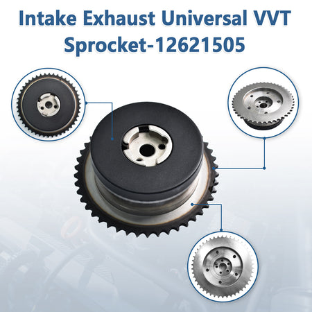 Btscar TLZKIT-038 intake and exhaust universal VVT sprockets replacing OE 12621505 for reliable timing on GM 2.4L Ecotec engines.