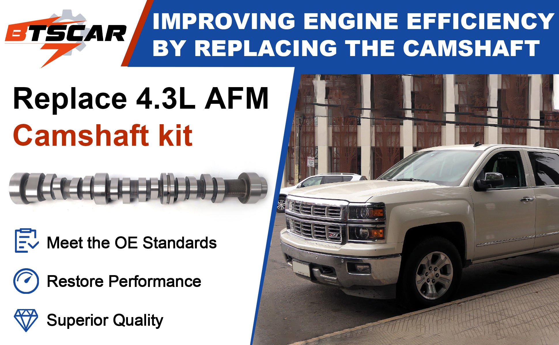 2014-2020 GM 4.3L Gen V EcoTec3 LV3 AFM DOD Camshaft & Lifter Kit w/ Master Head Gasket Set & Timing Kit