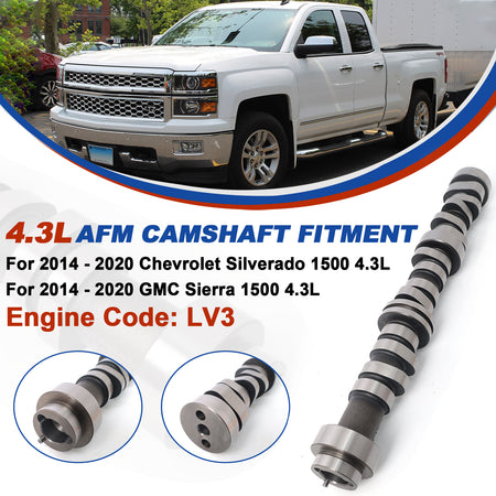 Vehicle fitment guide for Btscar TLZKIT-075 AFM Camshaft GM 4.3L LV3 Engine Chevy Silverado 1500