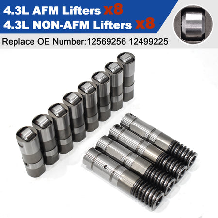 Btscar TLZKIT-075 AFM and Non-AFM Hydraulic Roller Lifters for GM 4.3L V6 Engine 12569256
