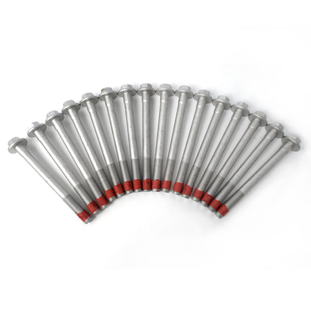 Btscar TLZKIT-075 16pcs Cylinder Head Bolts Set for GM 4.3L LV3 EcoTec3 V6 Engine