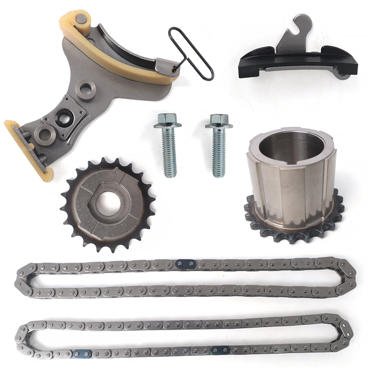 Btscar TLZKIT-075 Engine Timing Chain Tensioner and Sprockets Kit for GM 4.3L LV3 V6 Engine