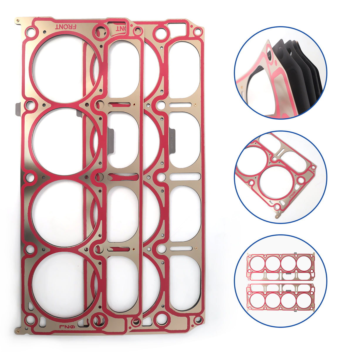 Btscar TLZKIT-076 Multi-Layer Steel MLS Cylinder Head Gaskets for GM 6.2L L86 LT1 Engine