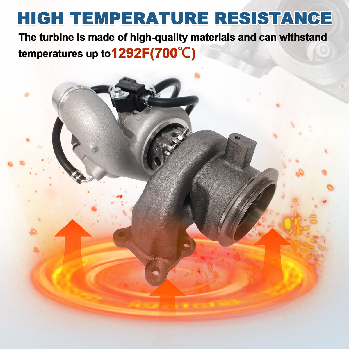 Btscar WLZY-002 1.5L turbocharger assembly featuring high-temperature resistant materials up to 700 degrees for Chevy Equinox GMC Terrain.