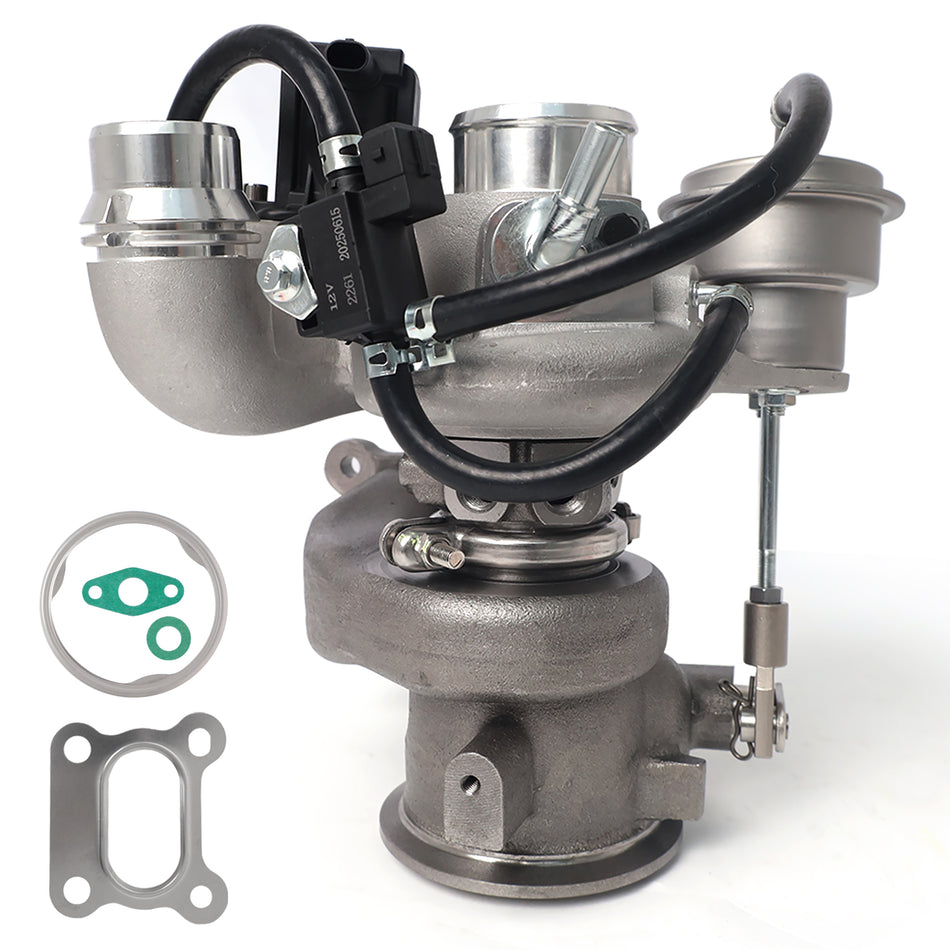 Btscar WLZY-002 complete 1.5L turbocharger assembly with actuator, solenoid, and gaskets for Chevy Equinox and GMC Terrain.