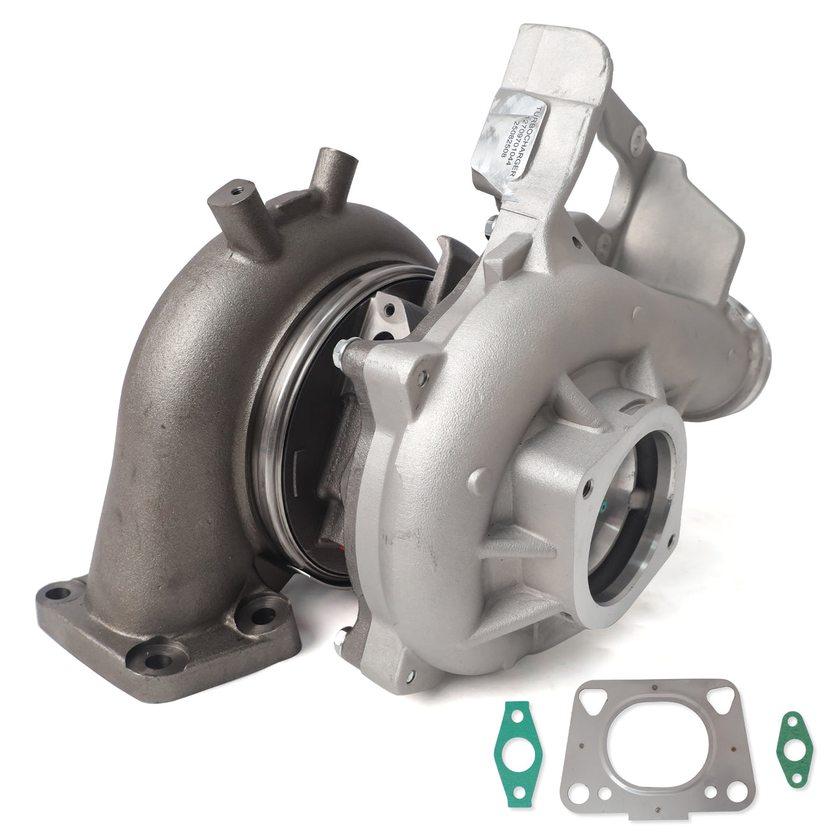 Btscar WLZY-004 turbocharger replacement with gaskets for 2017-2021 Chevy Silverado GMC Sierra 2500HD 3500HD 6.6L L5P Duramax diesel engines.