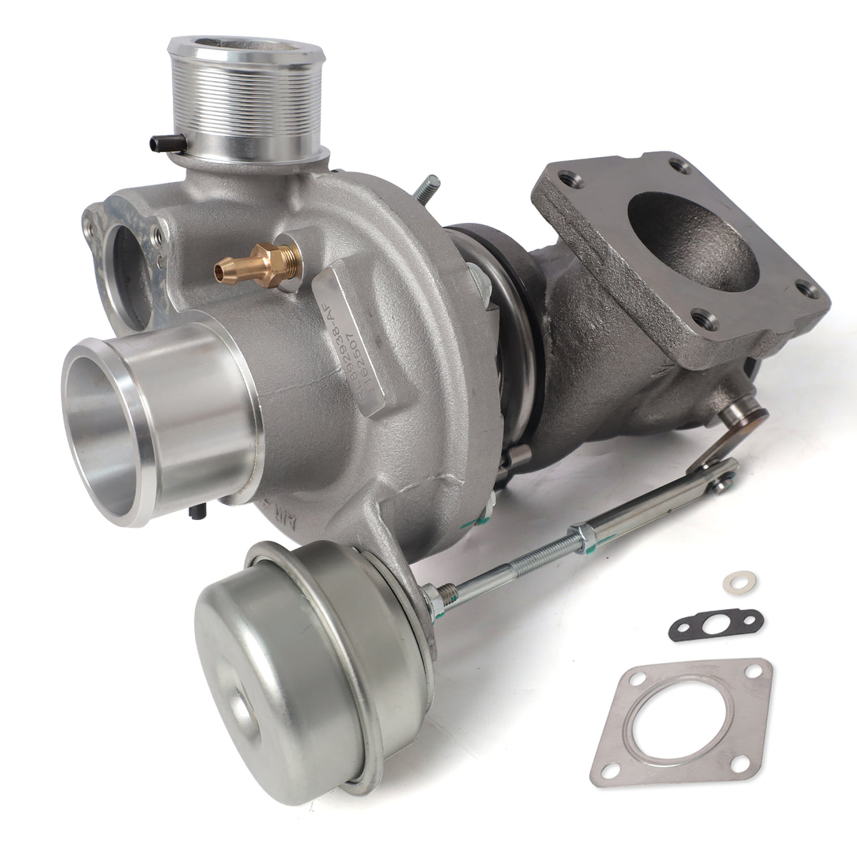 Btscar WLZY-009 turbocharger wastegate actuator side view for 2013-2018 FCA 1.4L MultiAir Jeep Renegade Alfa Romeo Mito.