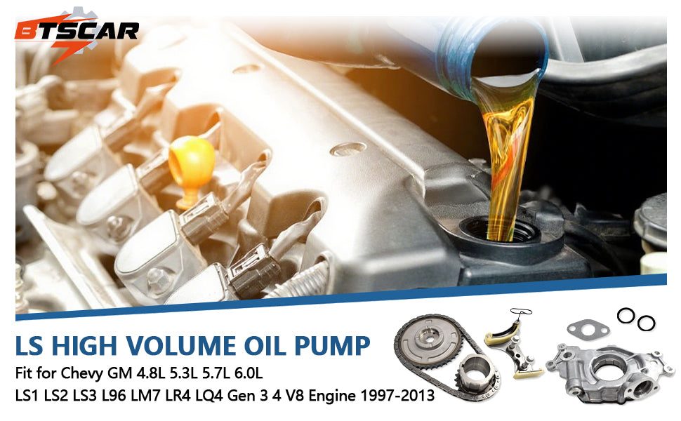 M295HV High Volume Oil Pump & Timing Chain Master Kit (Fits GM LS V8 4.8L 5.3L 6.0L 6.2L Non-VVT / LS1 LS2 LS3)