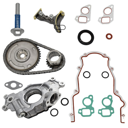 Complete Btscar YBKIT-002 M295HV Oil Pump and Timing Chain Kit for GM LS1 LS2 LS3 Engine