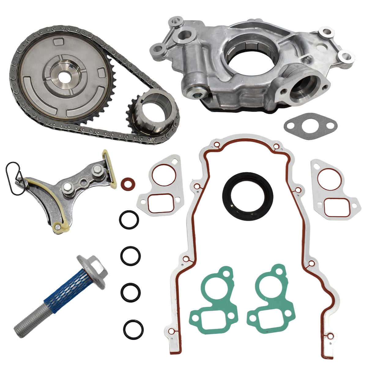 Btscar YBKIT-002 M295HV High Volume Oil Pump and Timing Chain Master Kit for GM LS V8 Engine
