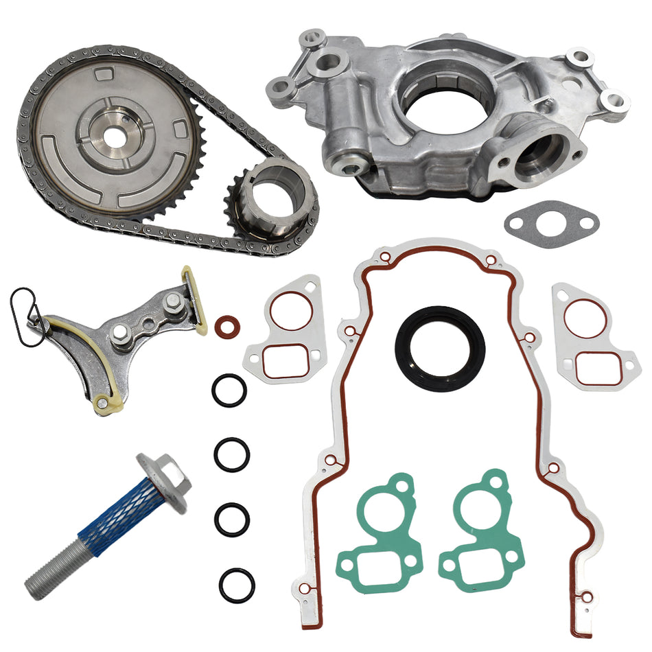Btscar YBKIT-002 M295HV High Volume Oil Pump and Timing Chain Master Kit for GM LS V8 Engine