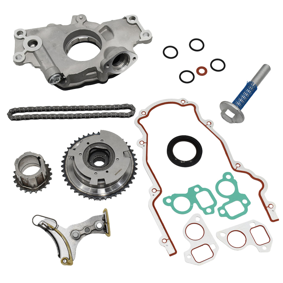 Btscar YBKIT-003 M295 Oil Pump and VVT Timing Chain Master Kit for GM LS V8 Engine