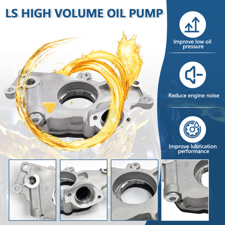 Btscar YBKIT-003 M295 Replacement Oil Pump for GM LS V8 Engine Chevy Silverado GMC Sierra